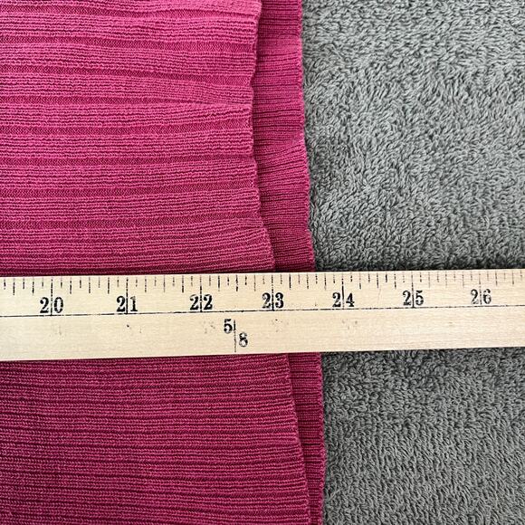 Vintage Gap Sweater Womens Medium Pink Rib Knit Button Front Short Sleeve Y2K - Picture 7 of 8